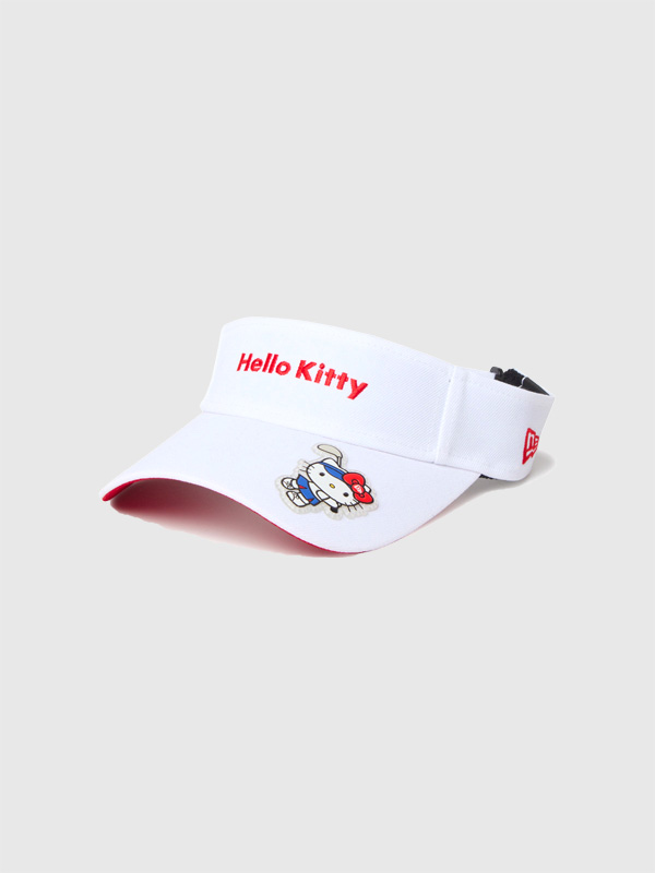 NEW,ERA,HELLO,KITTY,ニューエラ,ゴルフ,サンバイザー,レディース,シンプル,おしゃれ,かわいい,ハローキティ,グッズ,14348592
