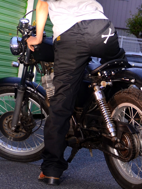 VANSON バンソン パンツ チノパン クロスボーン ワークパンツ 刺繍 綿