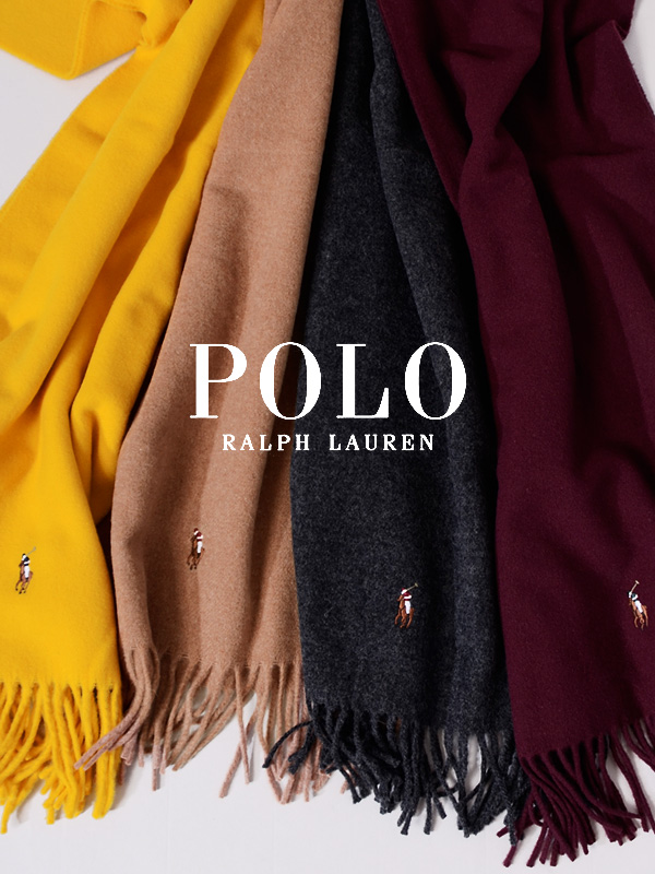 Polo Ralph Lauren ベージュ マフラー ONE SIZE ラルフローレン RALPH LAUREN マフラー ブラウン メンズ