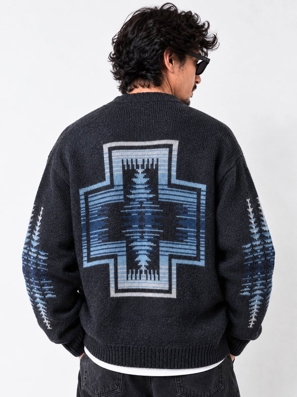 PENDLETON,ペンドルトン,カーディガン,ウール,100%,ハーディング柄,シェット,ランド,ウール,ジャガード,Vネック,ジャガード,6575-6011