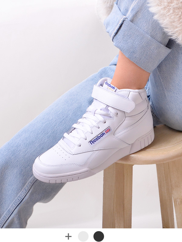 リーボックシューズ 黒/白 ハイカット Reebok 毎日発送 リーボック ハイカット スニーカー メンズ 白