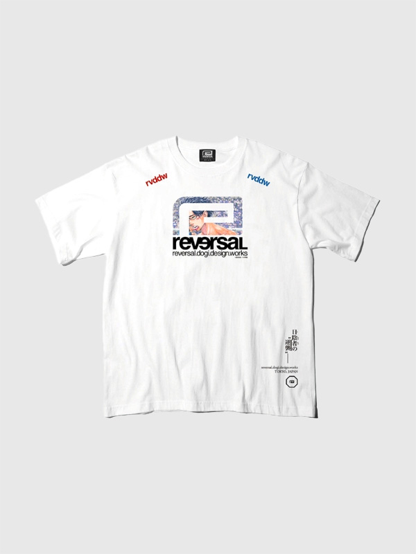 レッドブルー,×,rvddw,リバーサル,Tシャツ,メンズ,レディース,半袖,ゆったり,綿,100％,AOBA,SUZUKI,BIG,MARK,TEE,RVRB004
