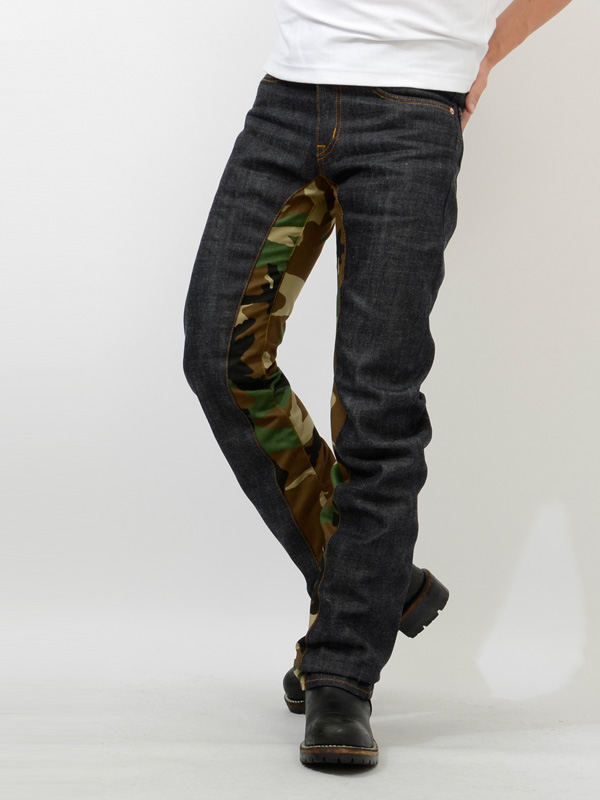 児島ジーンズ KOJIMA ジーンズ デニム パンツ モンキー コンボパンツ ワーク 切り替え RNB-1059G 日本製 アメカジ ○