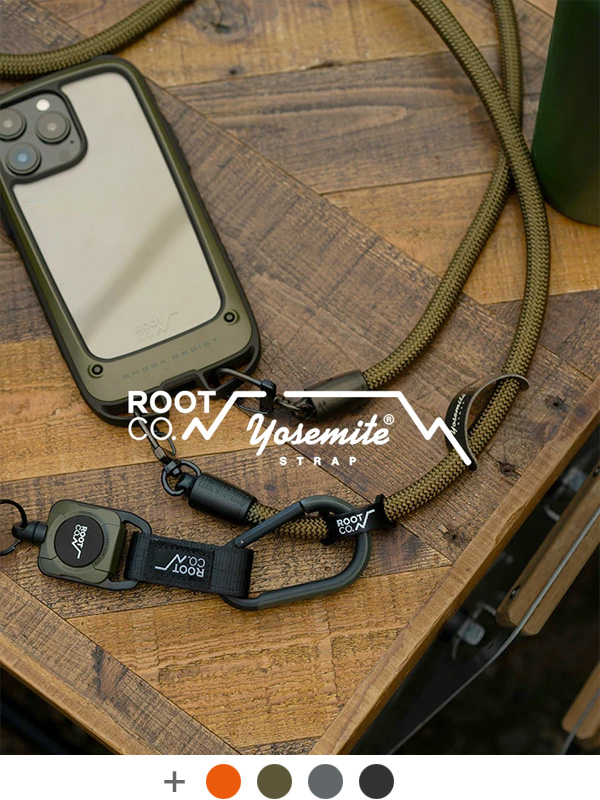ROOT,CO,ルートコー,YOSEMITE,ヨセミテ,モバイルストラップ,ネックレストップ,ショルダーストラップ,メンズ,レディース