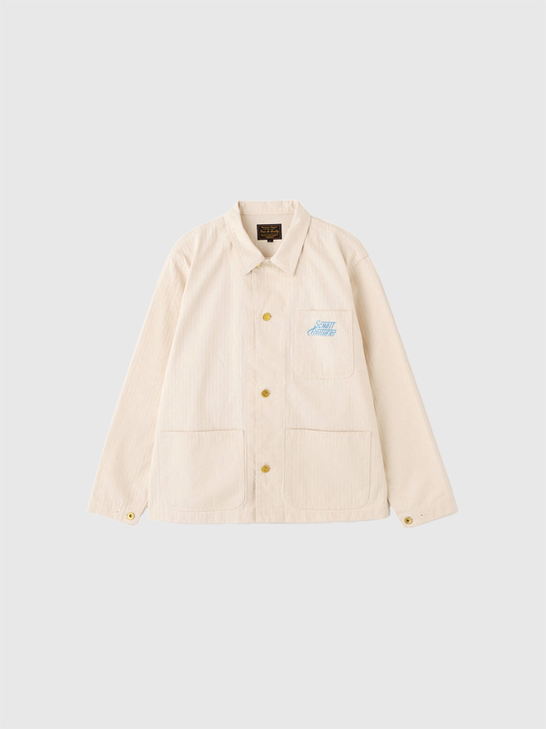 Schott,ショット,ジャケット,カバーオール,ヘリンボーン,ワーク,綿,100%,スタンピング,ロゴ,チェンジボタン,7826152002