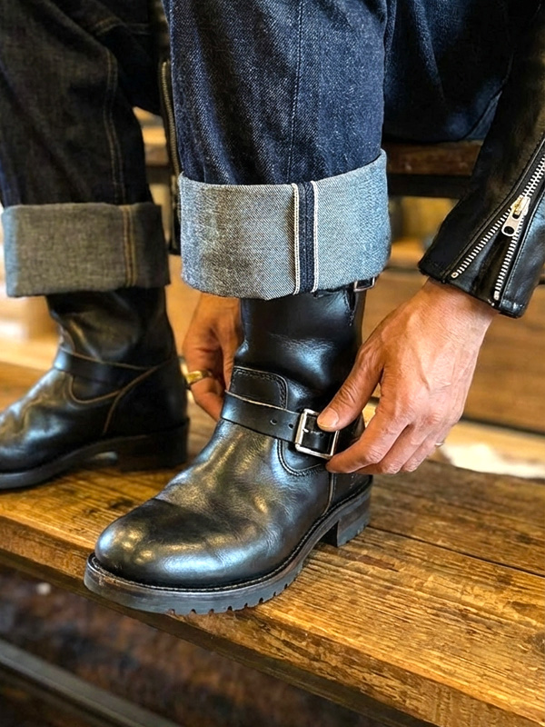 Schott,ショット,エンジニアブーツ,本革,ロング,レザー,ワークブーツ,経年変化,エイジング,ブラック,ENGINEER,BOOTS,S28001