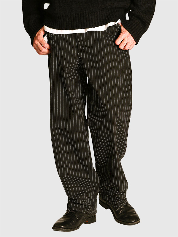 Schott ストライプ　シェフパンツ Schott ショット ストライプ パンツ ワーク フリスコパンツ L