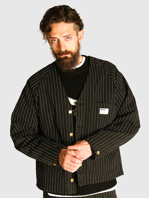 Dapper's エンジニアジャケット 38 ワーク 30s 濃茶 本物 極美品 Schott ショット ストライプ ジャケット ワーク エンジニア ジャケット