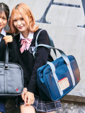 BEVERLY,HILLS,POLO,CLUB,ビバリーヒルズ,ポロクラブ,スクバ,キラキラポーチ付き,スクールバッグ,ナイロン,ネイビー,BP001