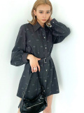 EMODA,エモダ,2WAYベルトシャツワンピース,シャツ,ワンピース,ロングシャツ,2WAY,おしゃれ,かわいい,ゆったり,ブランド,042310300001