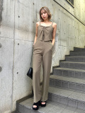 EMODA,エモダ,レイヤーサロペット,おしゃれ,かわいい,シンプル,ブランド,春,夏,春夏,無地,キャミソール,パンツ,MODE,042340370001