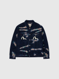 EVISU,エヴィス,ジーンズ,カモメ,タイダイ,エビス,デニムジャケット,Gジャン,ワイド,リラックス,2EAHTM5DJ1010