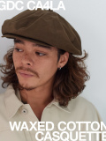 CA4LA,×,GDC,キャスケット,Waxed,Cotton,Casquette,カシラ,ジーディーシー,ワックス,コットン,オイル,ブラック,ブラウン,GD0521