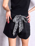 GYDA,ジェイダ,BACK,LACE,UP,ショート,パンツ,短パン,キュロット,ホットパンツ,レオパード,072540734801,かわいい,シンプル