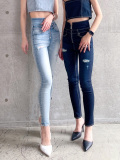 GYDA,ジェイダ,デニム,パンツ,おしゃれ,かわいい,ハイウエスト,スキニー,タイト,H/W,フロント,072342407001