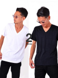 Hanes,ヘインズ,Tシャツ,半袖,ジャパンフィット,メンズ,レディース,ブランド,スポーツ,カジュアル,シンプル,綿,100%,Vネック,H5325