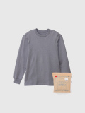 Hanes,MOKU,ヘインズ,モク,Tシャツ,長袖,綿100%,無地,パックT,クルーネック,丸胴,タグレス,7.0オンス,アメリカン,スタイル,HM4-E203