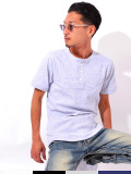 Hanes,ヘインズ,Tシャツ,半袖,BEEFY,ビーフィー,T,メンズ,レディース,ヘンリーネック,リブ,ブランド,無地,シンプル,HM1-T103