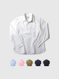 HOUSTON,ヒューストン,シャツ,メンズ,レディース,シンプル,おしゃれ,かっこいい,OXFORD,L/S,WORK,SHIRT,オックスフォード,長袖,41133