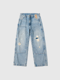 LEVIS,リーバイス,ダメージ,ダブルニー,デニム,パンツ,ジーンズ,ルーズ,ワイド,ペンキ加工,BIG,E,LEVI'S,568,A7367,0020