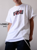 lonely 論理×ゴブリンランド　コラボTシャツ lonss19-st061-w-0.jpg