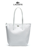 LACOSTE,ラコステ,バッグ,レディース,メンズ,ユニセックス,大人,トートバッグ,ファスナー付き,a4,白,VERTICAL,SHOPPING,BAG,NF1890P-001