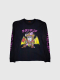 ビックリマン,Tシャツ,長袖,メンズ,レディース,サタンマリア,ビックリマンシール,風,刺繍,プリント,おしゃれ,かっこいい,BKM-2508