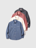 SUGAR,CANE,シュガーケーン,シャツ,長袖,綿,100%,シャンブレー,ワーク,CHAMBRAY,WORK,SHIRT,SC27850,SC27851,SC29159,SC29682