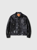 SUGAR,CANE,シュガーケーン,ジャケット,ホースレザー,2nd,ブランケット,茶芯,馬革,SC80681,BLACK,HORSEHIDE,LEATHER,JACKET,1953,MODEL