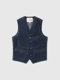 SUGAR,CANE,シュガーケーン,ベスト,メンズ,ワークベスト,デニムベスト,11oz.,BLUE,DENIM,WORK,VEST,インディゴ,SC15702