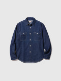 SUGAR,CANE,シュガーケーン,シャツ,長袖,綿,100%,デニム,ワーク,9オンス,セルビッジデニム,BLUE,DENIM,WORK,SHIRT,東洋,SC27852