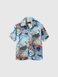 SUN,SURF,サンサーフ,アロハ,2024,スペシャルエディション,アロハシャツ,メンズ,SPECIAL,EDITION,桜花に鷹図,葛飾,北斎,SS39327