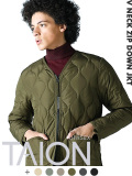 TAION,タイオン,ダウン,レディース,メンズ,大きいサイズ,ブランド,おしゃれ,かわいい,ミリタリー,Vネックジップ,TAION-101ZML-1