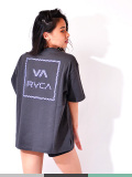 RVCA,ルーカ,Tシャツ,大きいサイズ,綿100%っ,ユニセックス,ルカ,VAロゴ,白,黒,ボックス,サイドスリット,BC041-241