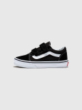 VANS,スニーカー,キッズ,ヴァンズ,バンズ,オールドスクール,ベルクロ,マジックテープ,ローカット,ブラック,黒,子供靴,VN000VHE6BT