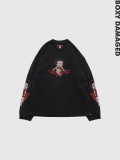 MASTERMIND,WORLD,×,BETTY,BOOP,マスターマインド,ワールド,Tシャツ,長袖,ダメージ加工,ベティちゃん,コラボ,スカル,MW25C15-TS208
