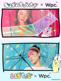 Wpc,傘,おぱんちゅうさぎ,んぽちゃむ,コラボ,レディース,ビニール傘,可愛い,オシャレ,かわいい,キラキラ,OP-23-PT001-TM,NP-23-PT001-TM