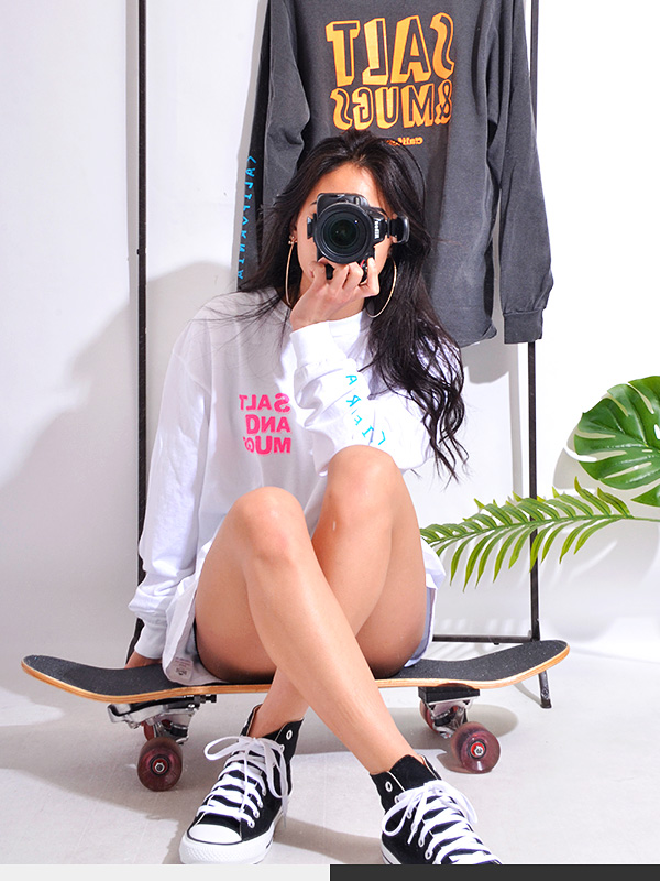 SALT&MUGS,ソルト＆マグス,Tシャツ,長袖,メンズ,レディース,綿,カジュアル,スポーツ,ゆったり,大きいサイズ,おしゃれ,かわいい,SM-LS-003