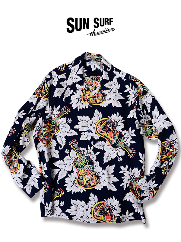 SUN,SURF,サンサーフ,アロハ,長袖アロハ,アロハシャツ,2019,メンズ,レディース,長袖,UKULELEMELODY,東洋エンタープライズ,日本製,SS28019