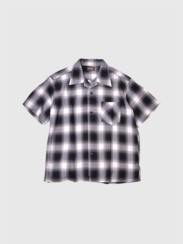 極美品　シュガーケーン　Sugar Cane 半袖　チェックシャツ M〜L相当 SUGAR CANE シュガーケーン オンブレー チェック オープン
