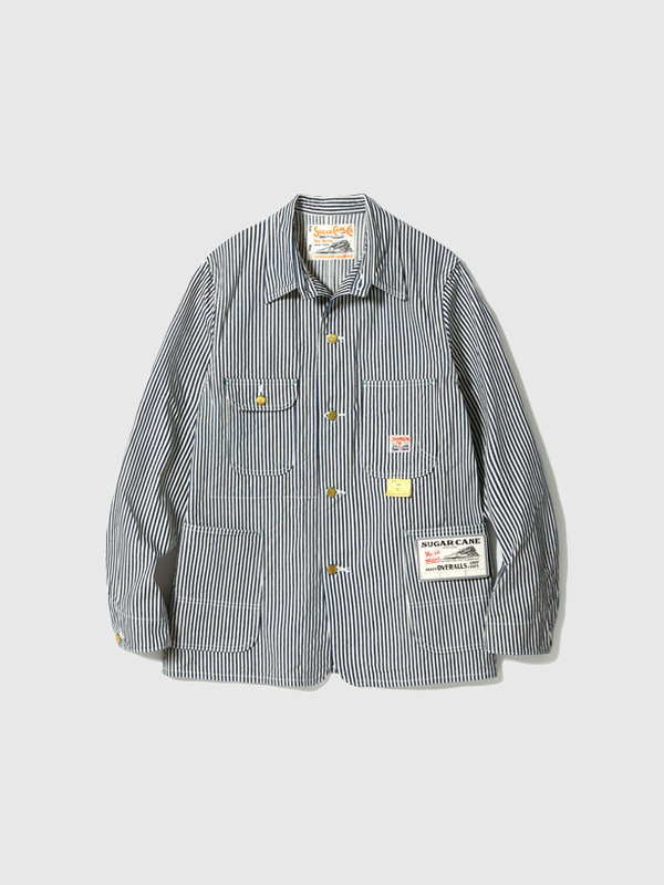 SUGAR,CANE,シュガーケーン,ジャケット,メンズ,レディース,おしゃれ,シンプル,11oz.,HICKORY,STRIPE,WORK,COAT,ヒッコリー,SC15656