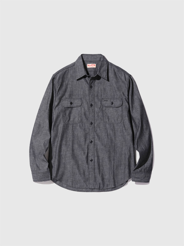 SUGAR,CANE,シュガーケーン,シャツ,シャンブレー,長袖,メンズ,レディース,おしゃれ,シンプル,カジュアル,SC29159