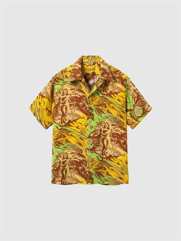 SUN,SURF,サンサーフ,アロハ,2026,スペシャルエディション,アロハシャツ,ゴーギャン・ウッドカット,ジョン・メイグス,MYSTIC,SS39673