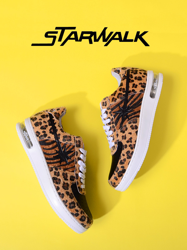 STARWALK,スターウォーク,スニーカー,メンズ,レディース,ローカット,EPISODE,2,ハラコ,ブラウン,レオパード,ゼブラ,SW1811-10036