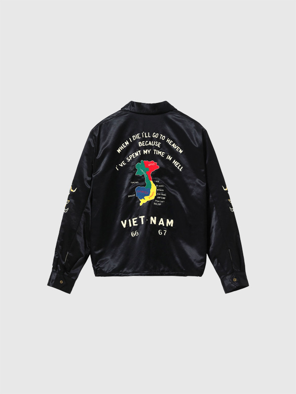 TAILOR,TOYO,テーラー東洋,ベトジャン,サテン生地,ベトナムジャケット,1960年代中期,Style,Satin,Vietnam,Jacket,VIET-NAM,MAP,TT15798