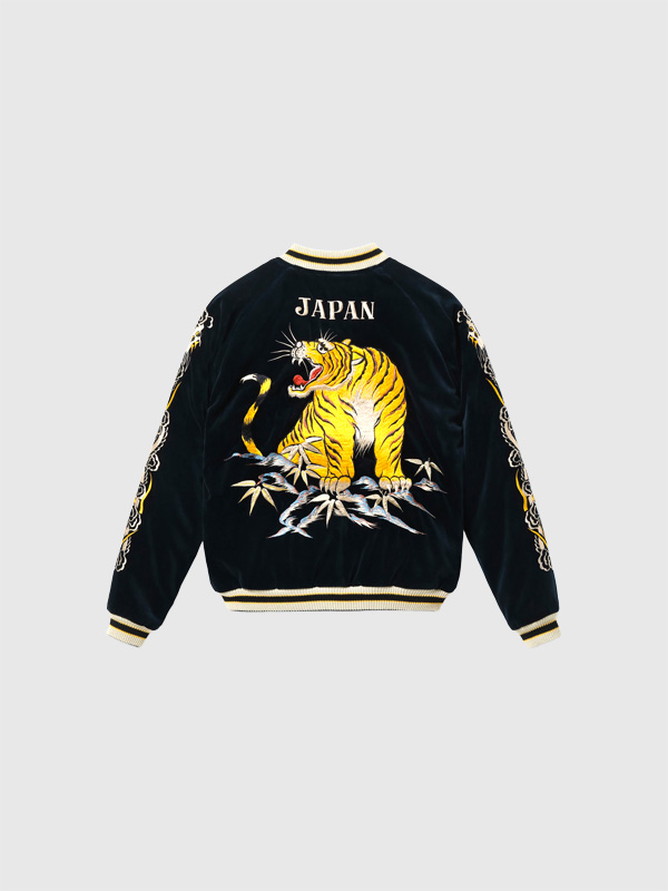 TAILOR,TOYO,テーラー東洋,スカジャン,2025,Mid,1950s,Style,Velveteen,Souvenir,Jacket,ROARING,TIGER,JAPAN,MAP,TT15792-128