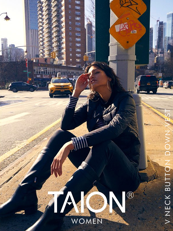 TAION,タイオン,インナーダウン,レディース,大きいサイズ,ブランド,おしゃれ,かわいい,クルーネックボタン,TAION-W104