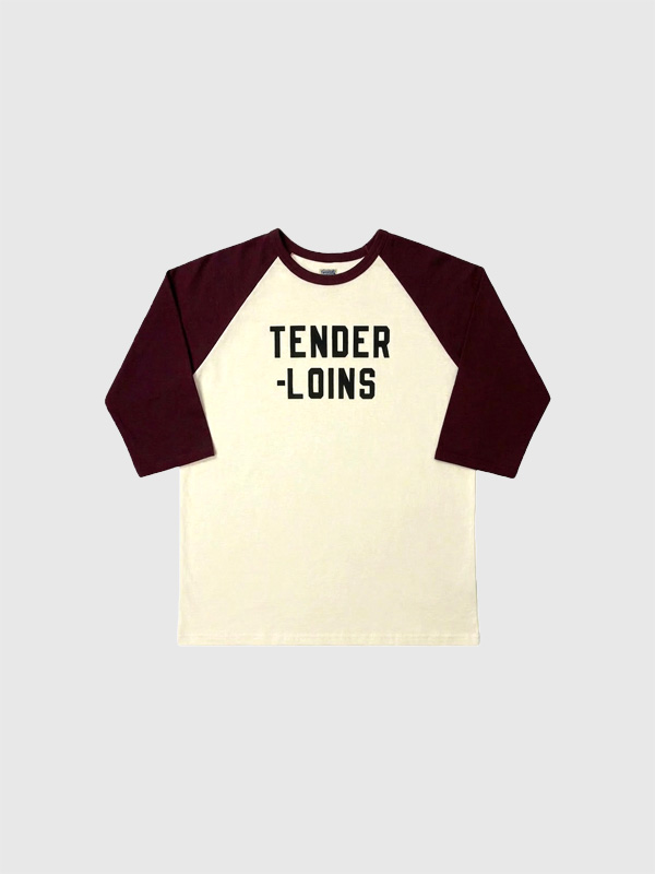 ファッション,通販,TENDERLOIN,テンダーロイン,Tシャツ,7分袖,ラグランスリーブ,綿,100%,LOGO,17,3/4,SLEEVE,T-SHIRTS,BURGUNDY