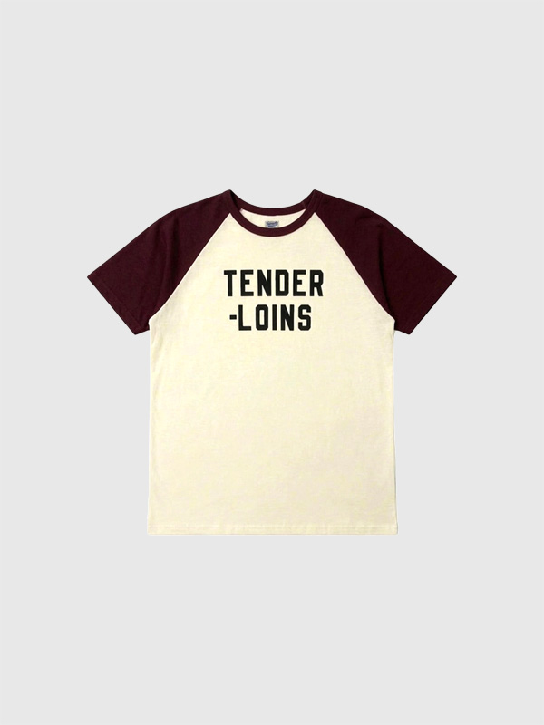 ファッション,通販,TENDERLOIN,テンダーロイン,Tシャツ,半袖,ラグランスリーブ,綿,100%,LOGO,17,SLEEVE,T-SHIRTS,BURGUNDY