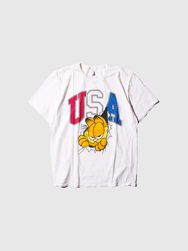 THRIFTY LOOK スリフティー ルック Tシャツ 半袖 綿 100% GARFIELD ガーフィールド アニメ グッズ TL25S03700 猫 ネコ キャット USA THRIFTY LOOK スリフティー ルック Tシャツ 半袖 綿 100% GARFIELD